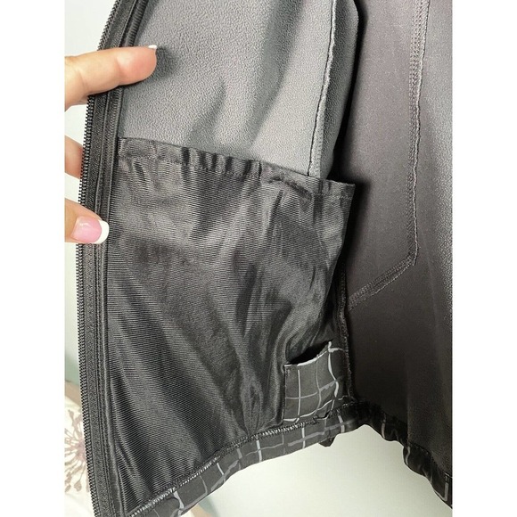 Icepeak Ski Jacket Age 15 + no 176 grey white Plaid Geometric SNOW BOARD no hood - Picture 5 of 9